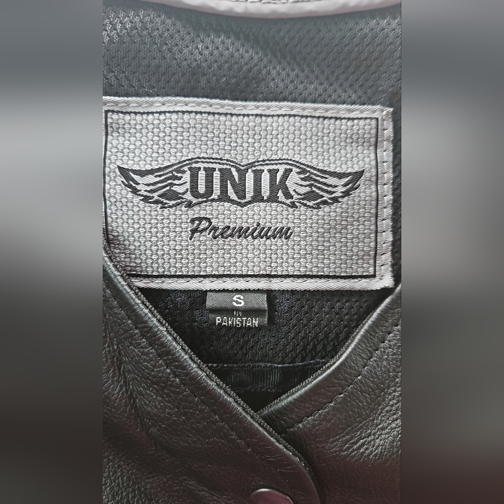 Unik Leather Motorcycle Biker Vest With Lace Up Sides Made In Pakistan Small - Picture 4 of 14